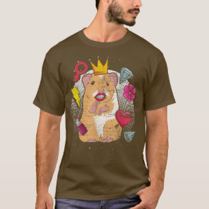 T-shirt Pop Art Pet Owner Animal Lover Rodent Funny Guinea