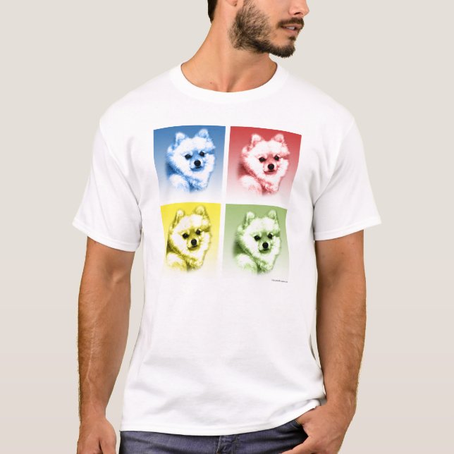T-shirt Pop Art Poméran (Devant)