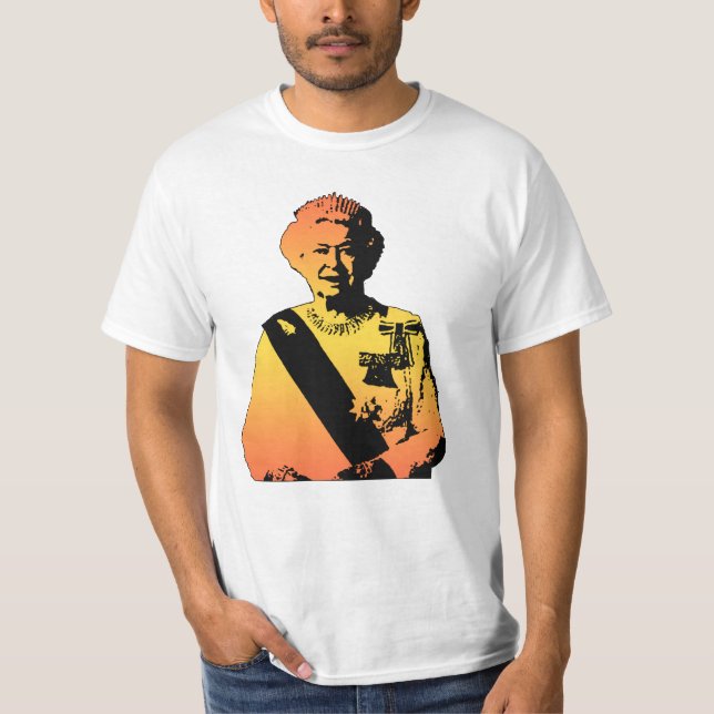 T-shirt Pop Art Queen Elizabeth (Devant)