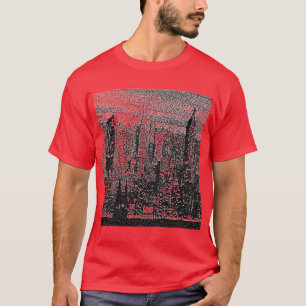 T-shirt Pop Art Red New York City Artwork