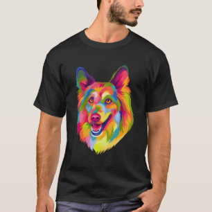 T-shirt Pop Art Shetland Sheepdog mignon animal de compagn