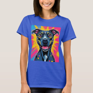 T-shirt Pop Art Smile - Le pouvoir d'un chien heureux