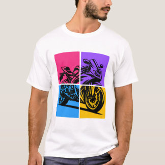 T-shirt Pop Art Sports Bike