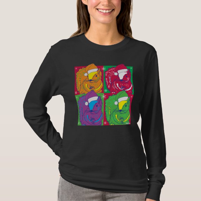 T-shirt Pop Art Squirrels vacances (Devant)