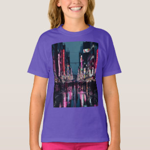 T-shirt Pop Art Tokyo - Neon Cityscape avec Bold Urban Vib