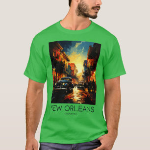 T-shirt Pop Art Travel Impression de La Nouvelle-Orléans L