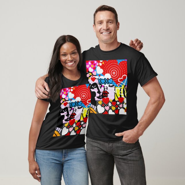 T-shirt Pop Art Valentine (Unisexe)