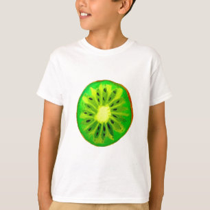 T-shirt Pop art vif kiwi fruit original aquarelle