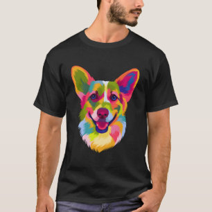 T-shirt Pop Art Welsh Corgi Pet Lover Cadeau Hommes Femmes