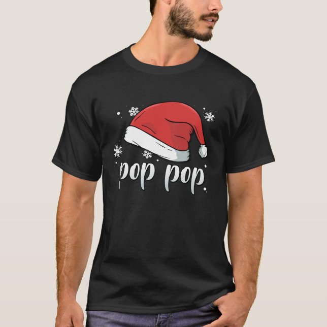 T-shirt Pop Christmas Santa Dad Matching Family Group Dadd (Devant)