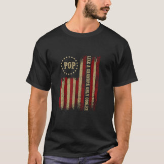 T-shirt POP comme un grand-père SEULEMENT GLACIÈRE drôle F