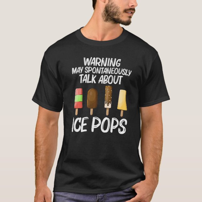 T-shirt Pop De Glace cool Pour Hommes Femme Stick De Crème (Devant)