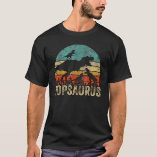 T-shirt Pop Dinosaur Popsaurus 3 Deux enfants Père de Noël