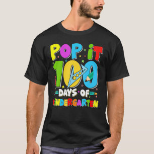T-shirt Pop It 100 Jours D'Étudiants De Maternelle 100 Jou