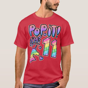 T-shirt Pop It 11st Birthday Girl Boys 11 Year Old Fidget