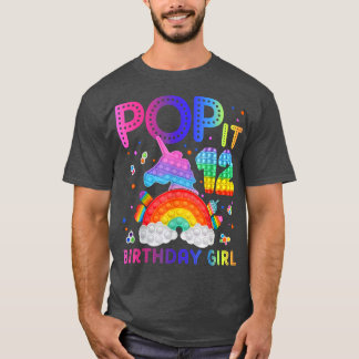 T-shirt Pop It 12 Anniversaire fille pour 12ans Vieux Fidg