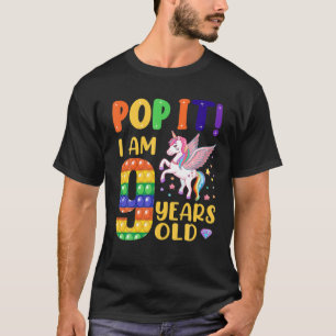 T-shirt Pop It 9E Anniversaire Jeune Filles Garçons 9 Ans