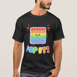 T-shirt Pop It Colorful Fidget Jouet anti-stress