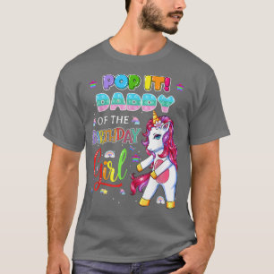T-shirt Pop It Daddy de la fille d'anniversaire Fidget Fam