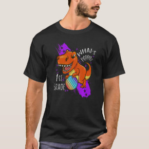 T-shirt Pop It Fidget Toy Dinosaur Rex Retour À L'École 1E