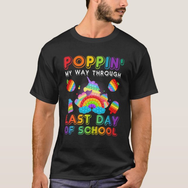 T-shirt Pop It Fidget Toy Poppin' Mon Chemin À Travers Der (Devant)