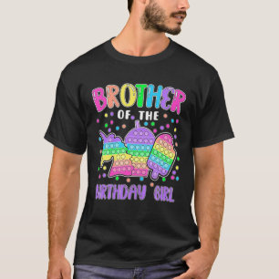 T-shirt Pop-It Frère De La Fille Anniversaire Pop-It