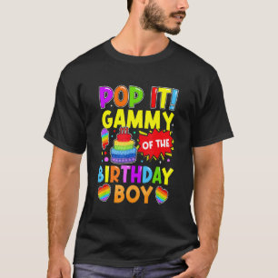 T-shirt Pop It Gammy Of Birthday Boy Fidget Kids Famil