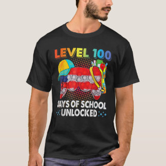 T-shirt Pop It Level 100 Jours De Jeux Vidéo Déverrouillés