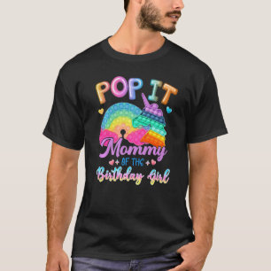 T-shirt Pop It Maman De L'Anniversaire Fille Fidget Enfant