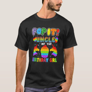 T-shirt Pop It Oncle Of The Birthday Girl Kids Family Matc