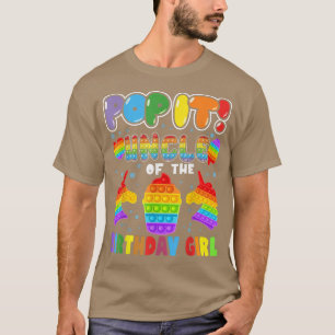 T-shirt Pop It Oncle of the Birthday Girl Kids Family Matc