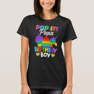 T-shirt Pop It Papa Anniversaire Garçon Fidget Enfant Corr