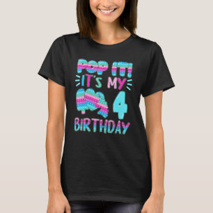 T-shirt Pop It's My 4 Birthday Fidget Toy Toddler 4th B