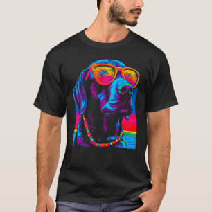 T-shirt Pop Labrador Retriever Chien été