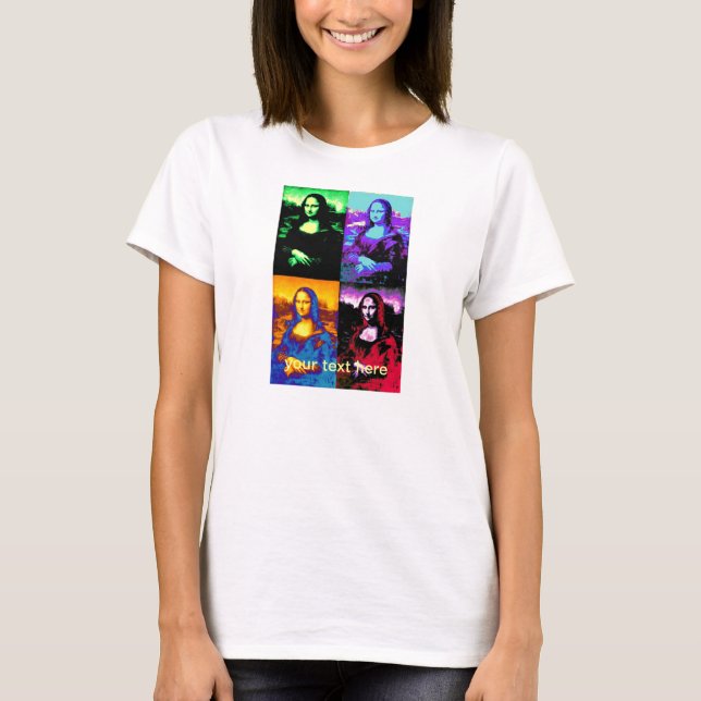 T-shirt pop mona lisa (Devant)