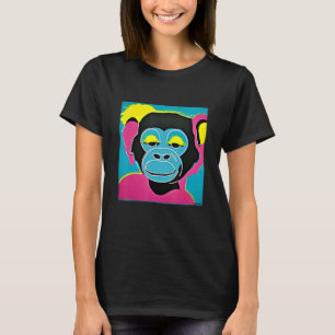 T-shirt Pop Monkey Fun Mignonne Trendy Pour Hommes Femmes