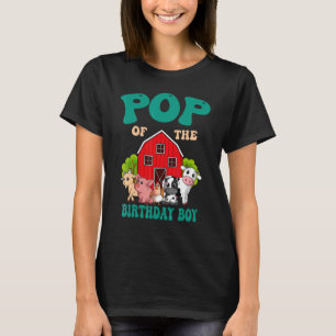 T-shirt Pop Of Birthday Boy Farm Animal Famille Anniversai