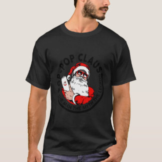 T-shirt Pop Pop Claus Noël - L'Homme Le Mythe La Jambe