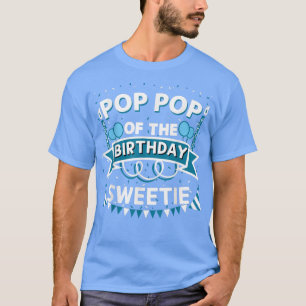 T-shirt Pop Pop de l'anniversaire Sweetie Anniversaire Par