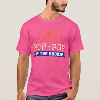 T-shirt Pop-Pop De Rookie 1Er Anniversaire Basketball Thèm