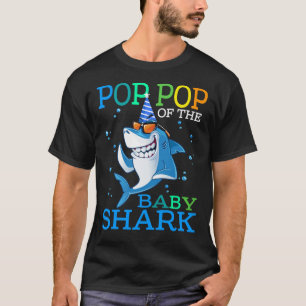 T-shirt POP POP Du Bébé Requin Anniversaire Brother Shark 