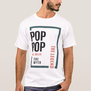 T-shirt Pop Pop The Man The Myth The Legend Modern Daddy