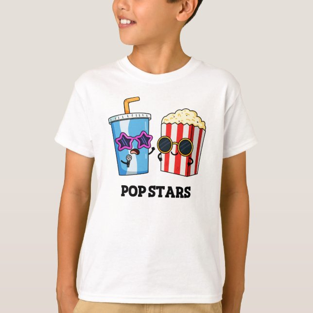 T-shirt Pop Stars Funny Snack Pun (Devant)