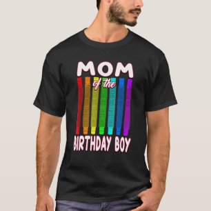 T-shirt Pop Tube Anniversaire Maman du garçon d'anniversai