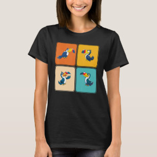 T-shirt Pop Wildlife Zoo Oiseau Animal Tropical Toucan