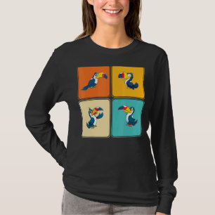 T-shirt Pop Wildlife Zoo Oiseau Animal Tropical Toucan