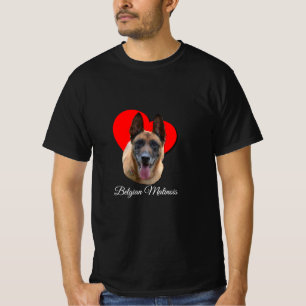 T-shirt PopArt Colorful Belge Malinois Heart Love  