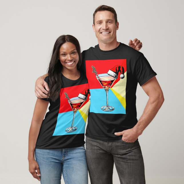 T-shirt PopArt Santa Martini (Unisexe)