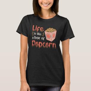 T-shirt Popcorn Day Cinema Snack Film Pop Film Idée cadeau