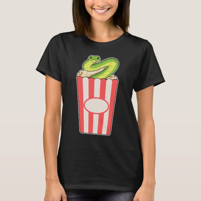 T-shirt Popcorn de serpent (Devant)